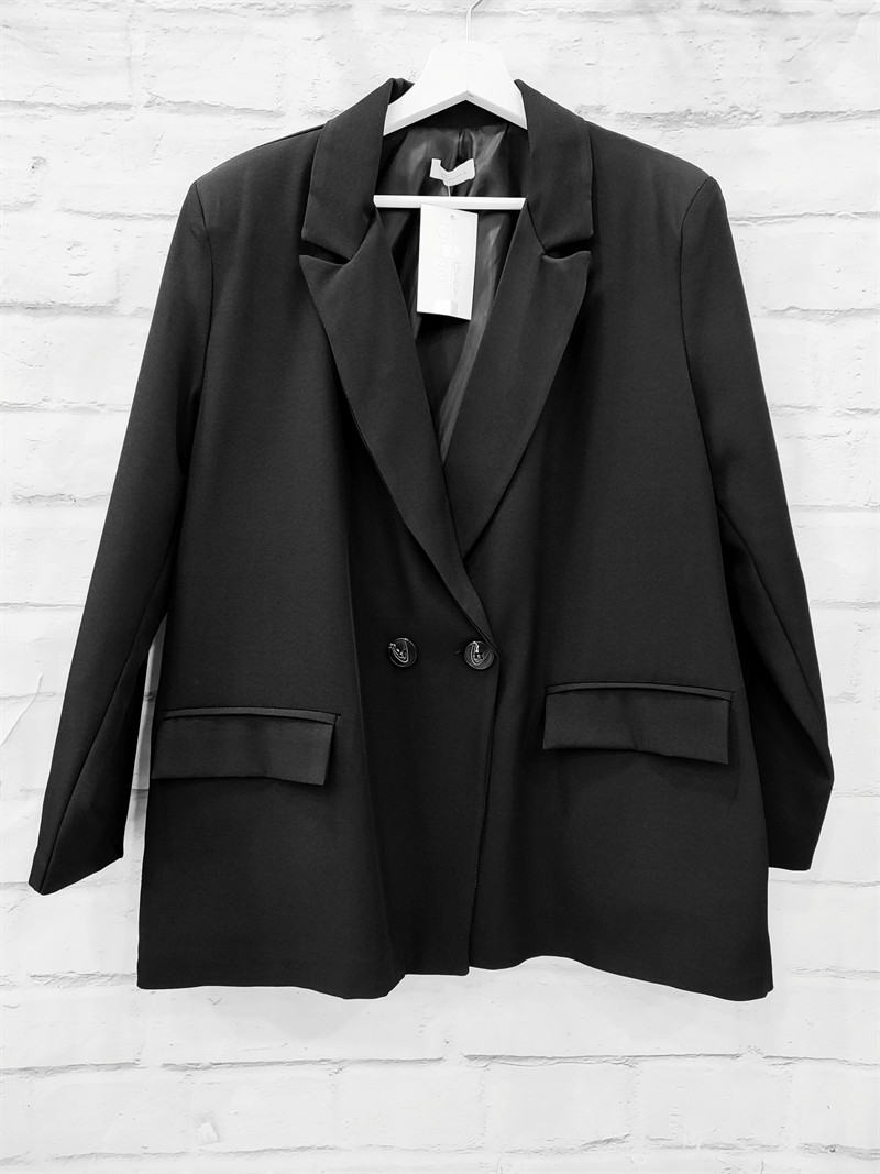 Blazer negra oversize