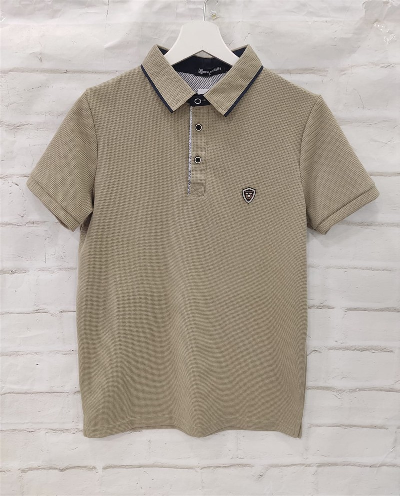 Polo relieve jeans