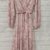 Vestido rosado estampado