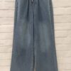 Pantalón ancho denim goma