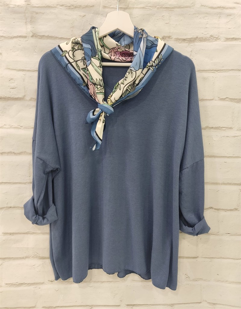 Jersey fino con pañuelo