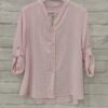 Camisa cuadros cuello mao