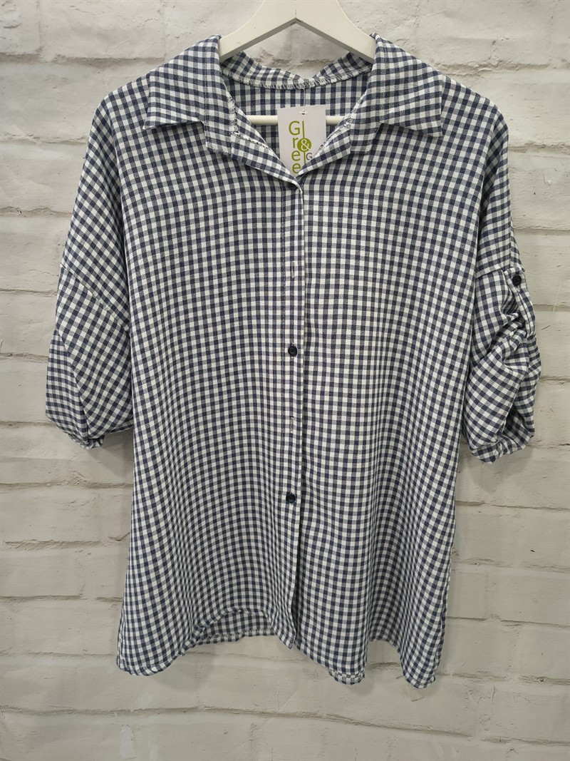 Camisa cuadros amplia