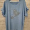 Camiseta chica corazones vaqueros