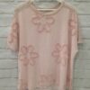 Camiseta flores tejida