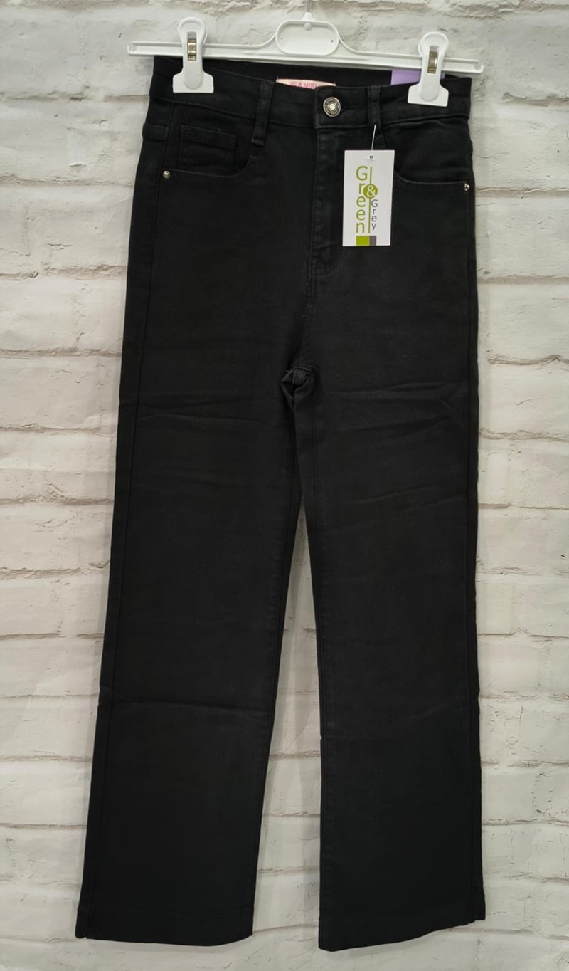 Vaquero negro ancho jeanful chica