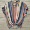 Blusa rayas verticales multicolor