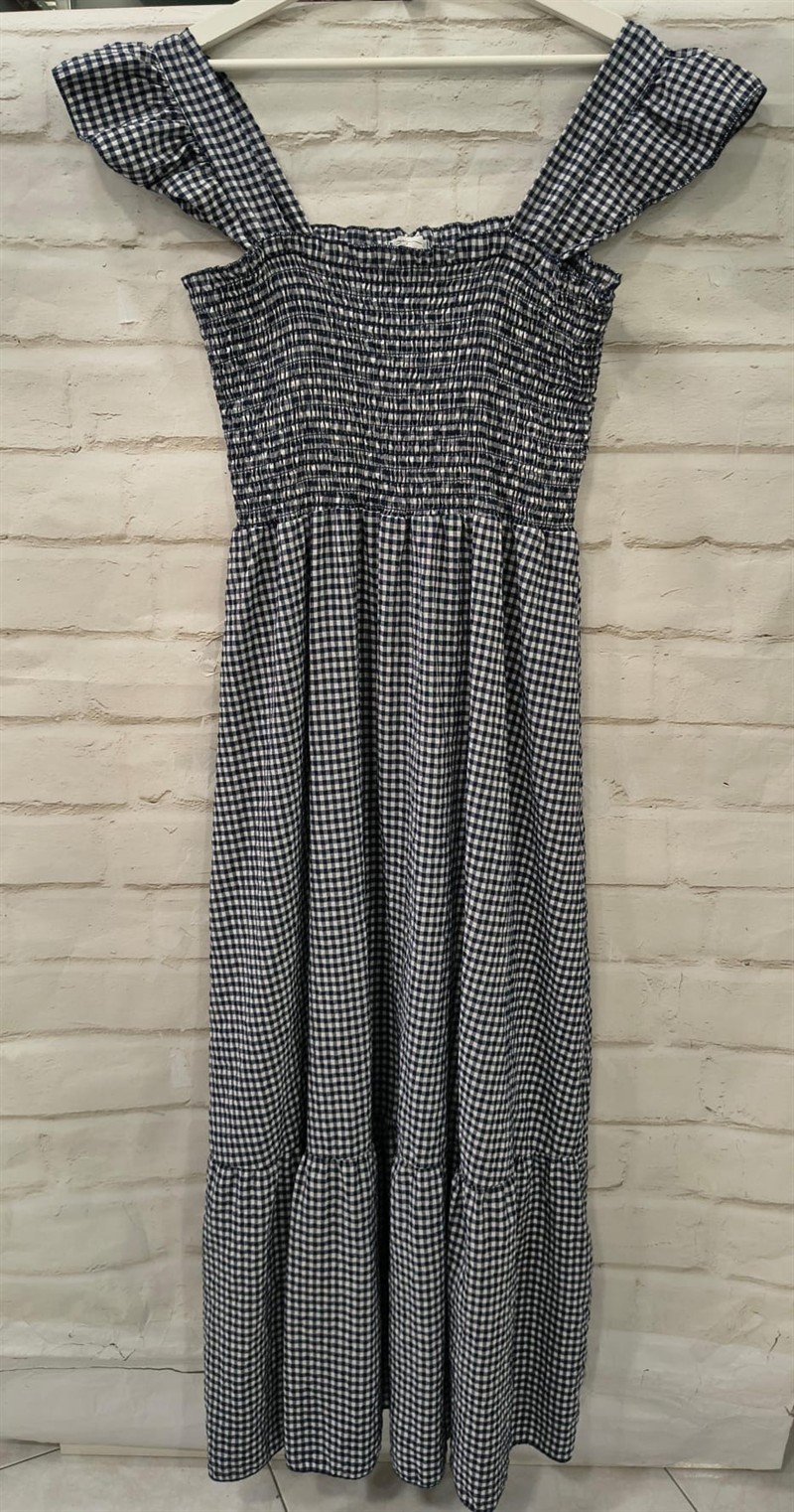 Vestido cuadros vichy engomado
