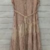 Vestido camisero largo con cinturón