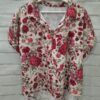 Camisa tostada floreada