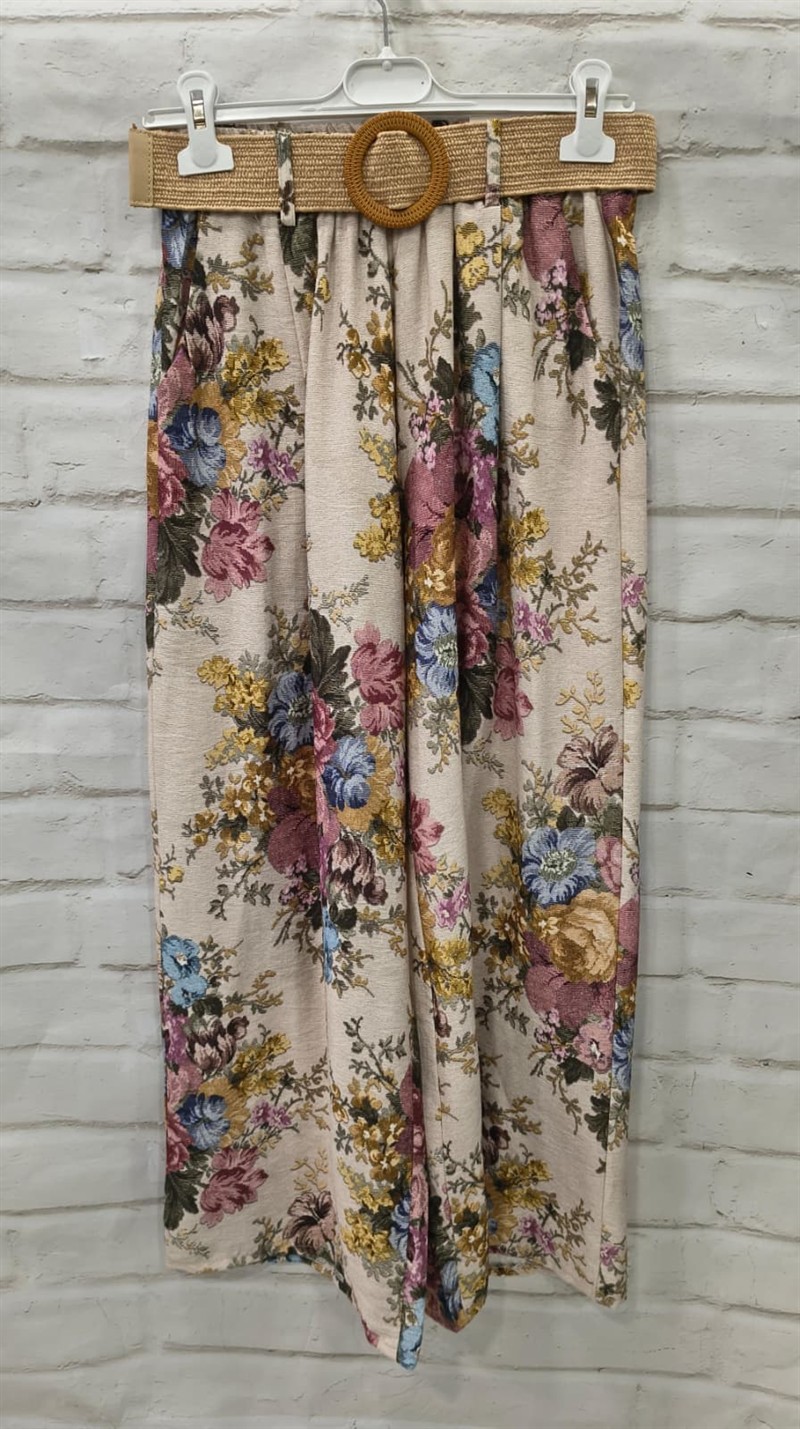 Pantalor ancho de verano flores